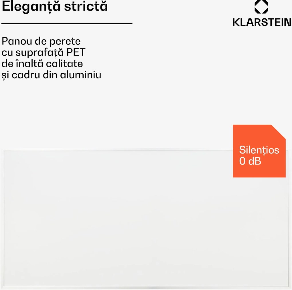 Klarstein Wonderwall 720 Smart, , încălzitor cu infraroșu, 120 x 60 cm, 720 W, temporizator săptămânal, IP24, alb