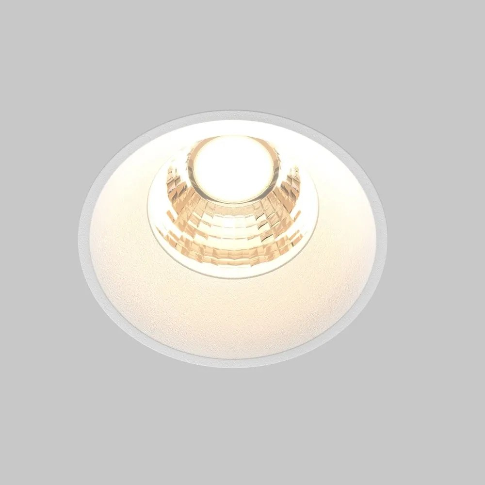 Spot LED incastrabil design tehnic Round D-9,6cm alb