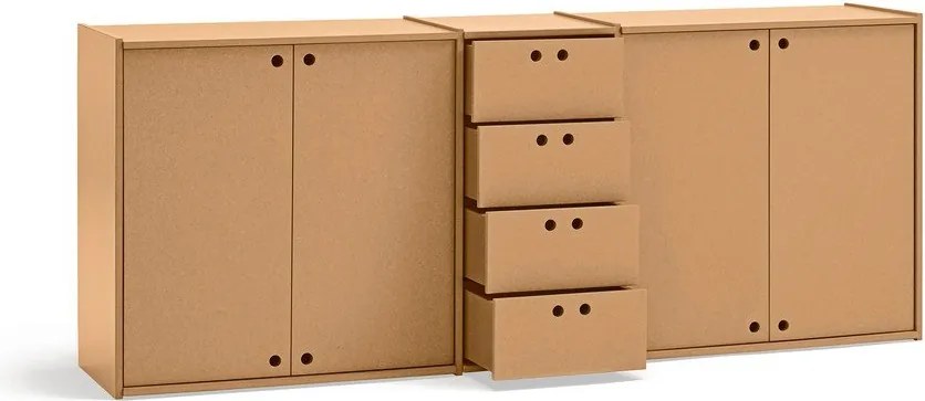 Comodă în culoare naturală 197x80x40 cm Wally – Teulat