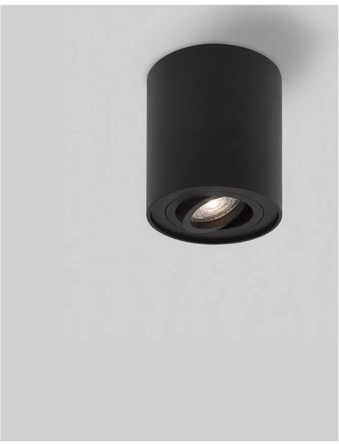 Spot aplicat directionabil GOZZANO negru NVL-820002