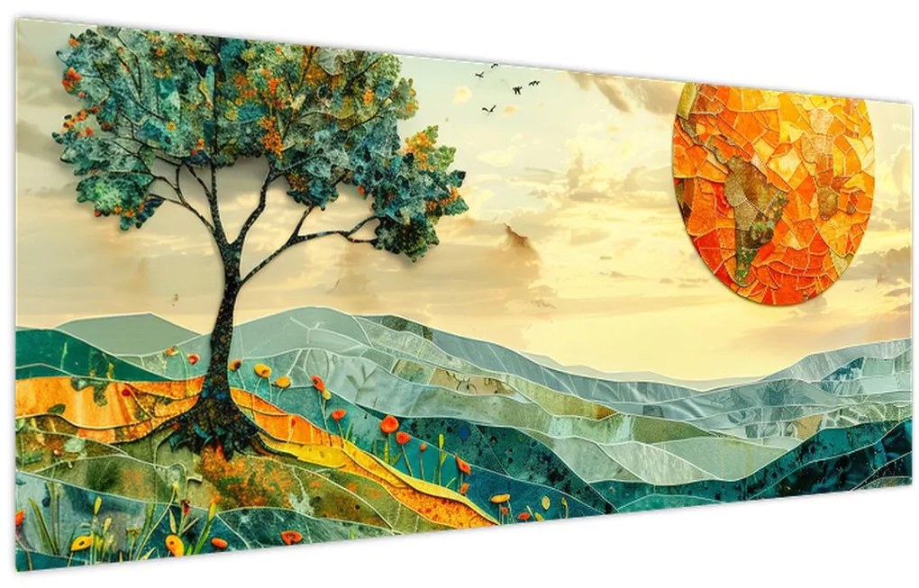 Tablou - Ilustrație peisaj (120x50 cm)