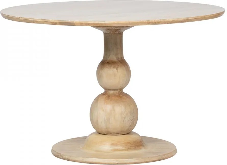 Masa dining crem din lemn de mango 120 cm Blanco