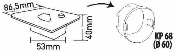 Brilagi - Aplica LED pentru scară cu senzor LED/1,5W/230V 3000/4000/6500K neagră