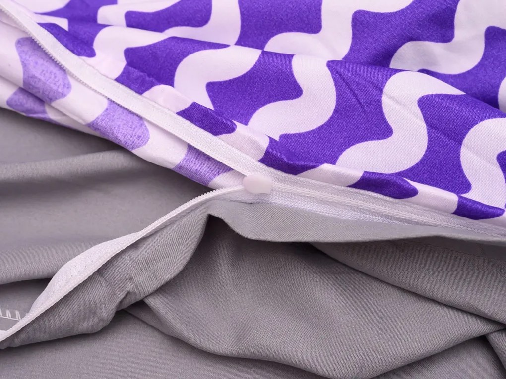 Lenjerie de pat din microfibra violet ANANAS Dimensiune lenjerie de pat: 2 buc 80 x 80 cm | 200 x 220 cm