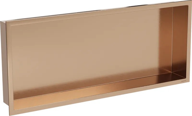 Mexen X-Wall-R raft de nișă cu flanșă 75 x 30 cm, cupru periat - 19C0753010