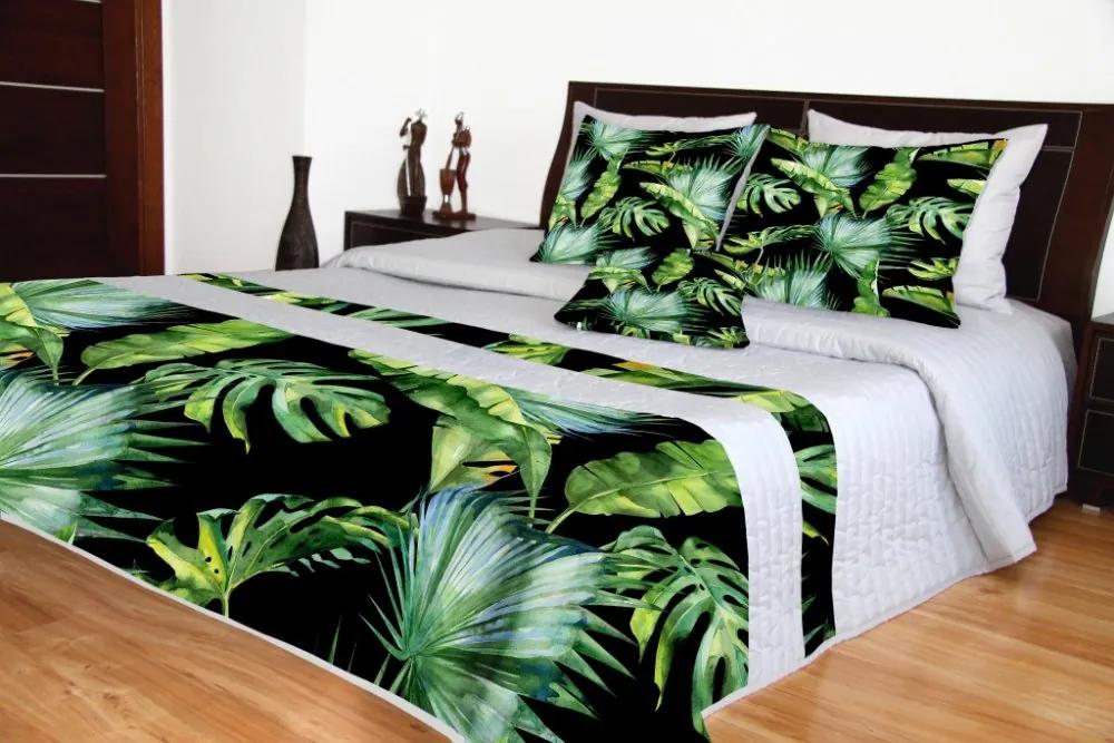Cuvertură de pat matlasată culoarea gri Lăţime: 170 cm | Lungime: 210 cm