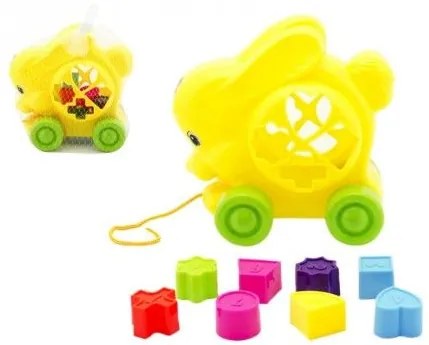 Iepure trăgând plastic de 18cm