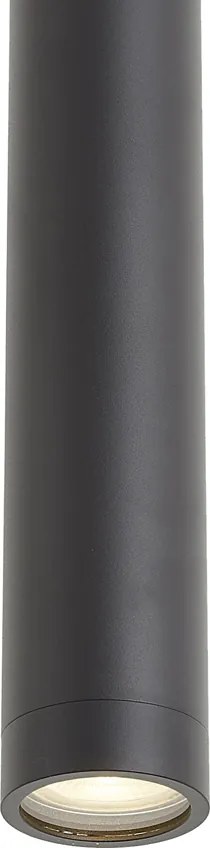 Lampă suspendată de design neagră GU10 50mm IP44 - Tuba
