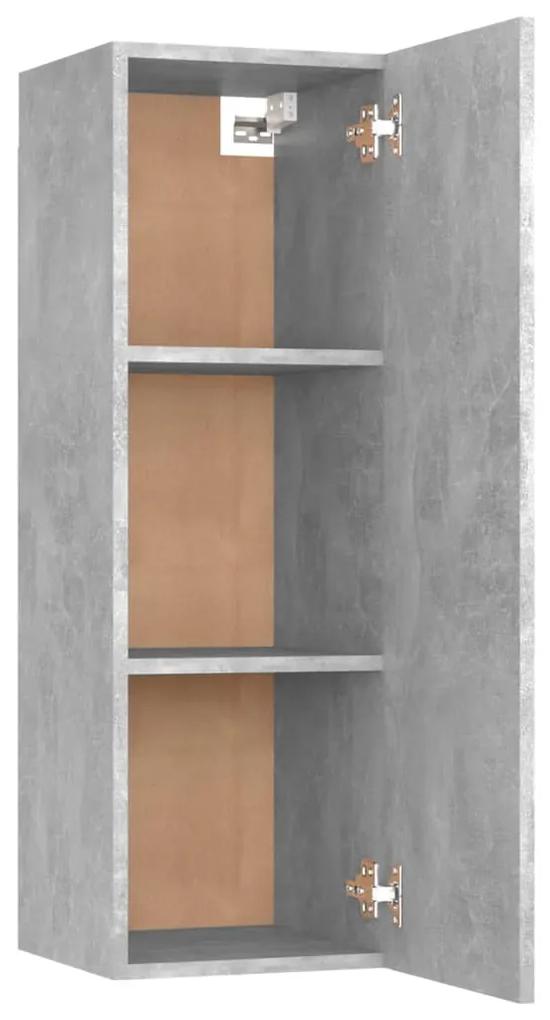 Set de dulapuri TV, 8 piese, gri beton, PAL Gri beton, 80 x 30 x 30 cm, 1