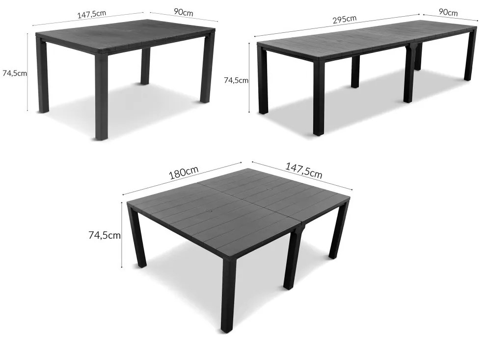 Set de mobilier de grădină Juowa cu 10 locuri