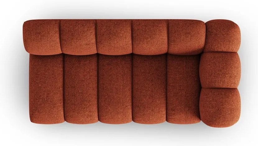 Modul pentru canapea cărămiziu (cu colț pe partea dreaptă) Lupine – Micadoni Home