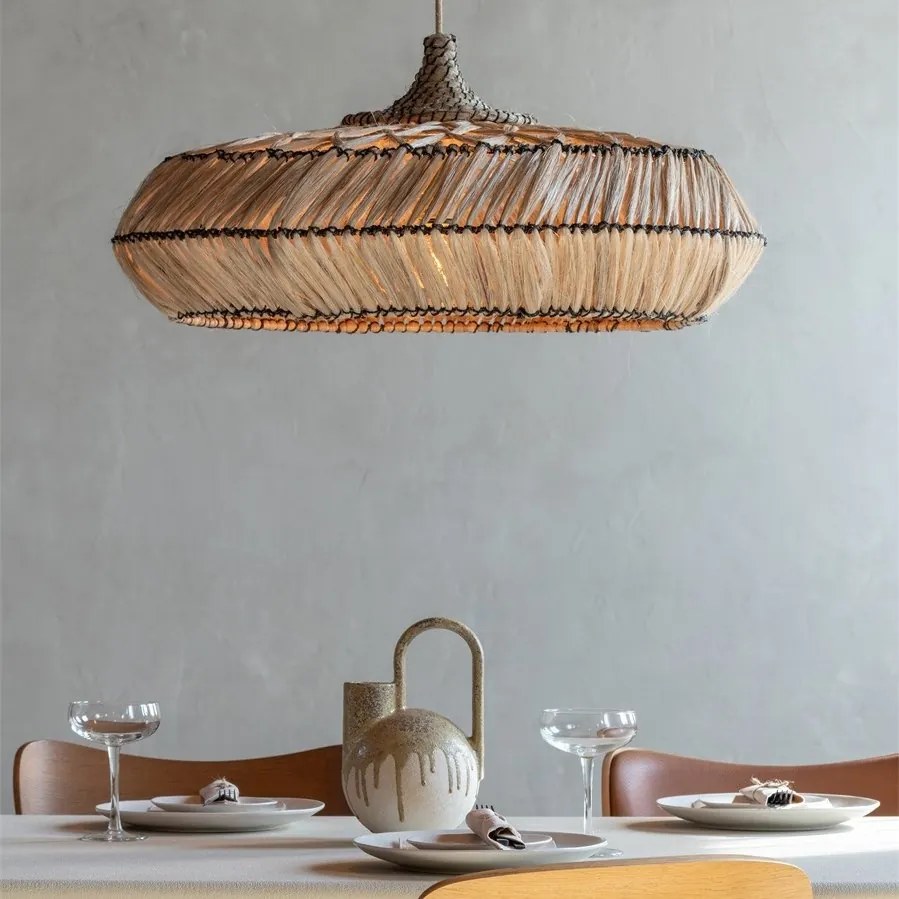 Lustra boho style Rinjani 70x33cm natural, L