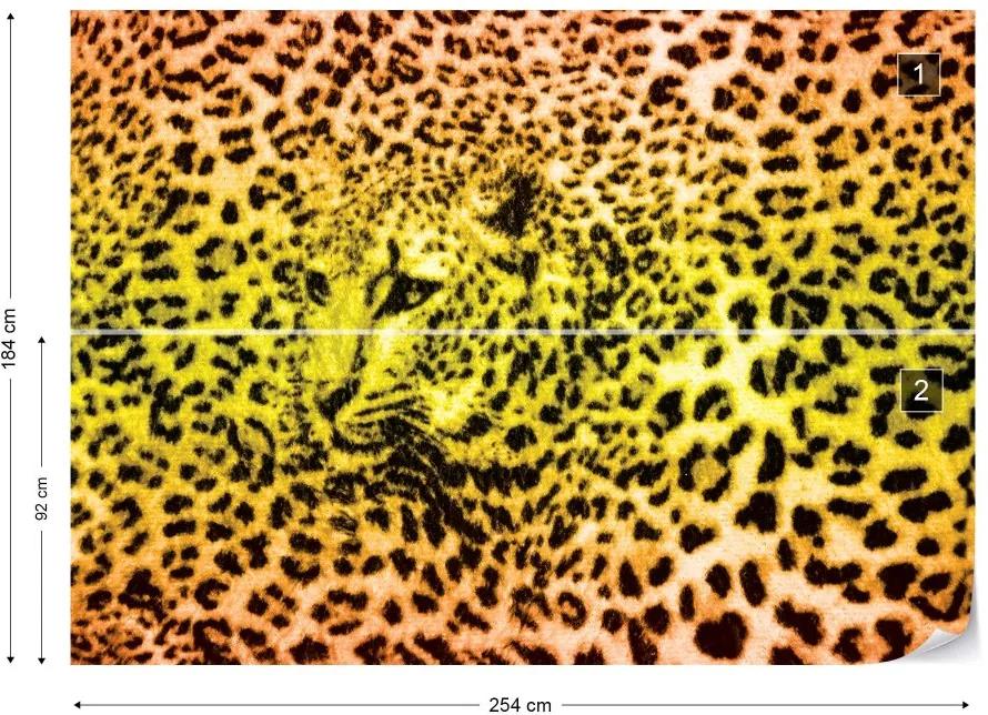 GLIX Fototapet - Leopard Vliesová tapeta  - 254x184 cm
