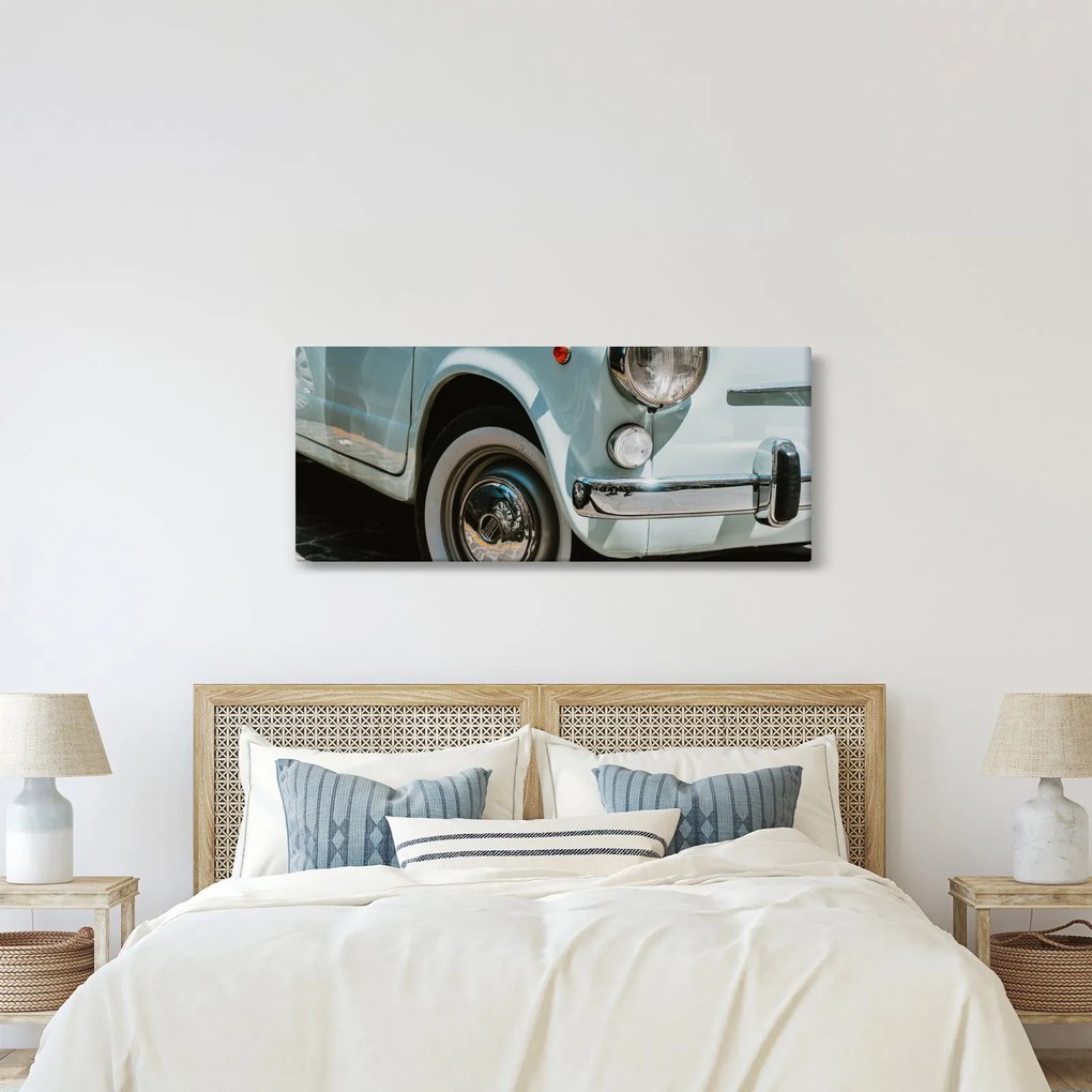Tablou - mașina retro Fiat (120x50 cm)