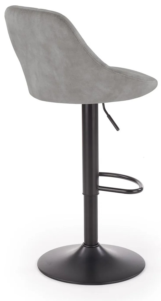 Scaun tip bar Henrietta (gri + negru). Promo -7%. 1039561