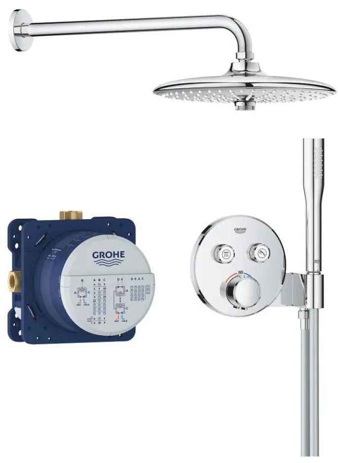 GROHE 34878000 - Sistem de duș PRECISION SMARTCONTROL, 260 mm, crom lucios