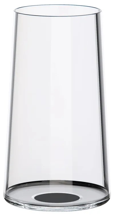 Set 2 pahare de cristal Trebonn SplitGlass 2025130, 320 ml, Ø7.8x12.5 cm, Posibilitate atasare picior, Negru