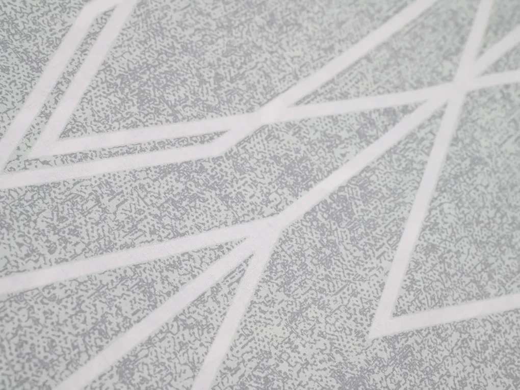 Lenjerie de pat din bumbac Renforcé GRAY STRIPES gri Dimensiunile lenjeriei: 70 x 90 cm | 140 x 200 cm