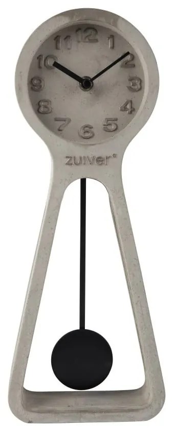 Ceas de masă din beton Zuiver Pendulum, gri