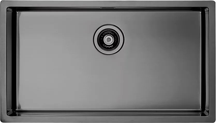 Chiuveta inox Alveus Quadrix 60 finisaj antracit 79x45 cm