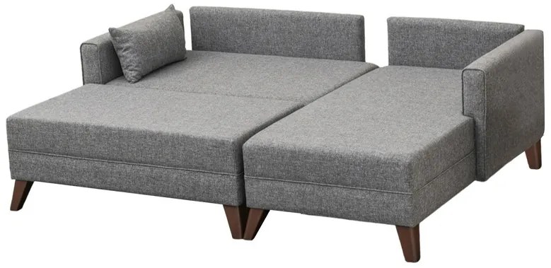 Canapea extensibilă de colț Bella Corner Right 2 Grey