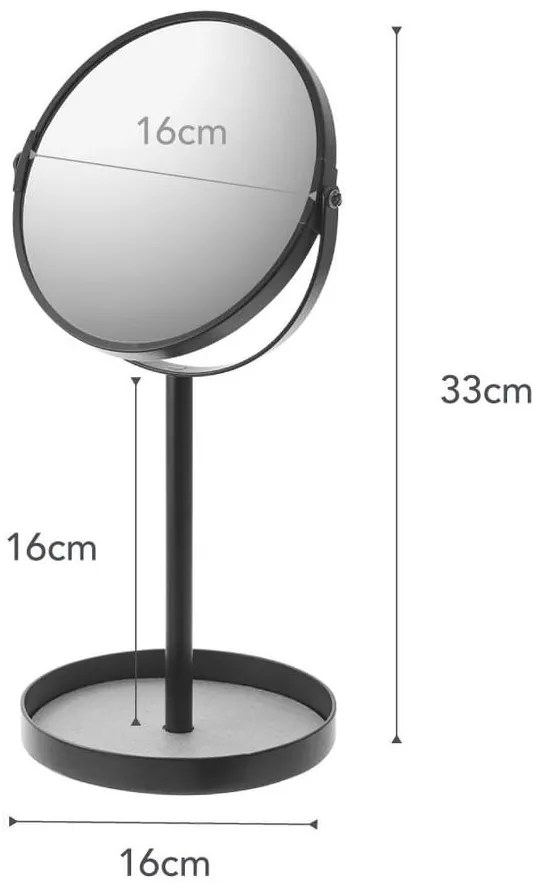 Oglindă cosmetică (3x) de mărire ø 17,5 cm Matsuyama – YAMAZAKI