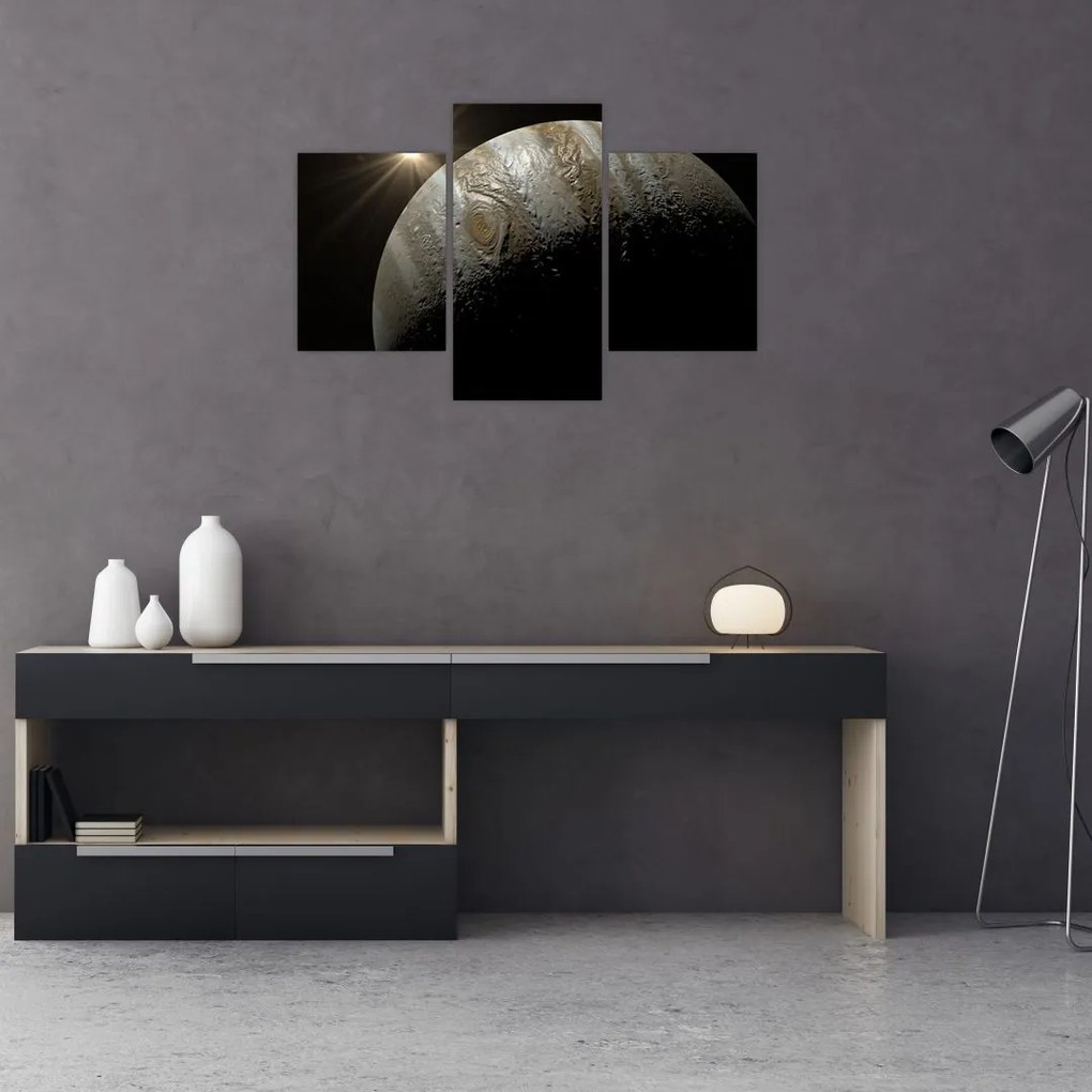 Tablou cu planetă în cosmos (90x60 cm)