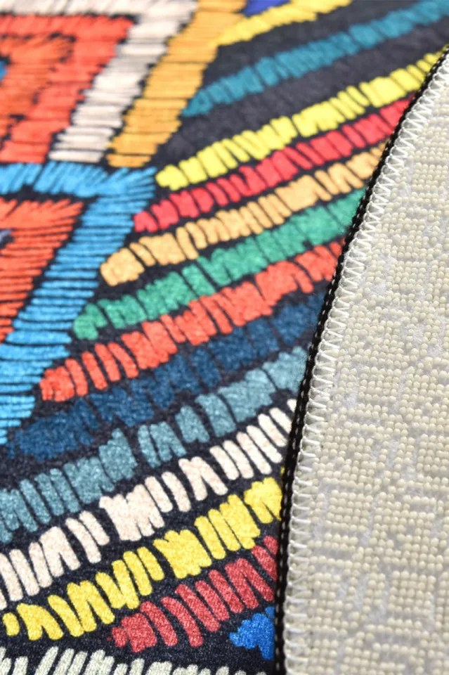 Covoraș de Baie Maglie DJT, Ø 100 cm, Multicolor