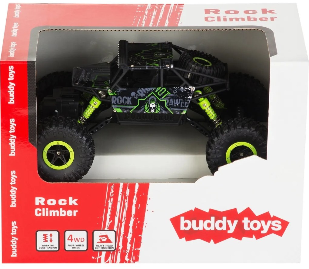 Mașină Buddy Toys BRC 18.612 RC Rock Climber cu telecomandă, verde