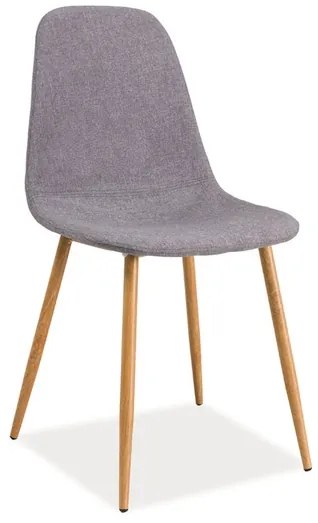 Scaun de masa Culoare Gri / Stejar, FOX