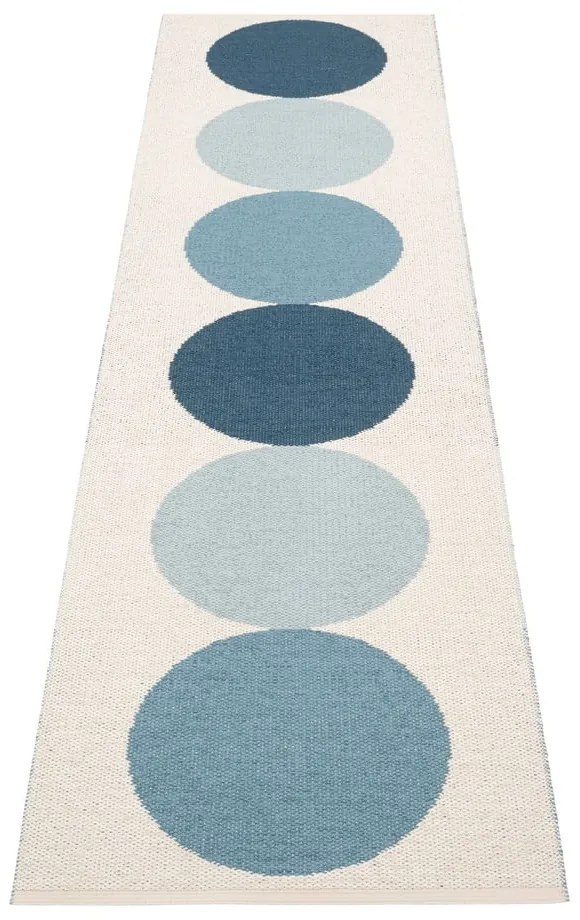 Covor tip traversă pentru interior și exterior albastru/crem 70x280 cm Otto Sky – Pappelina