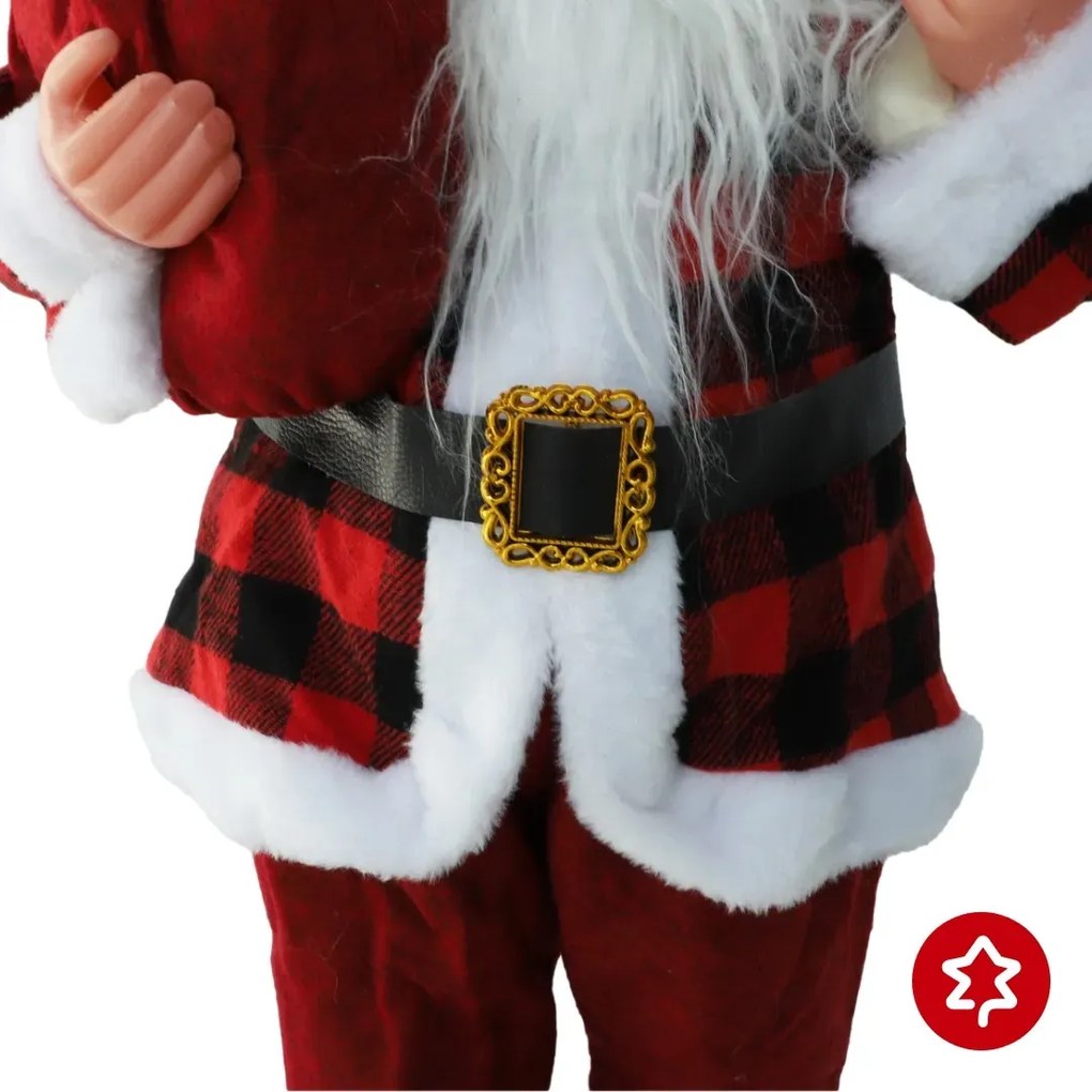 Mos Craciun Rosu Modern 45 cm