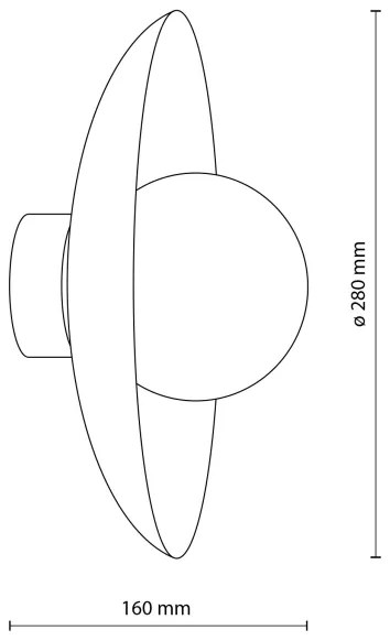Aplică SLATE 1xG9/8W/230V d. 28 cm cărămidă