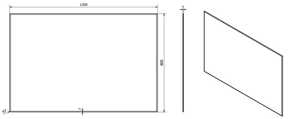 Sapho - Oglindă ACCORD 120 x 80 cm