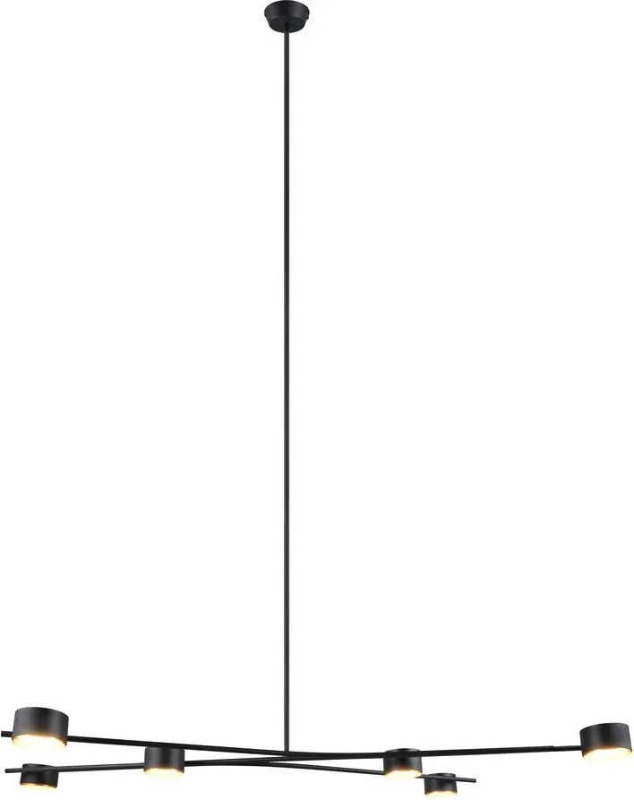 Lustră neagră din metal Coda – Trio Select