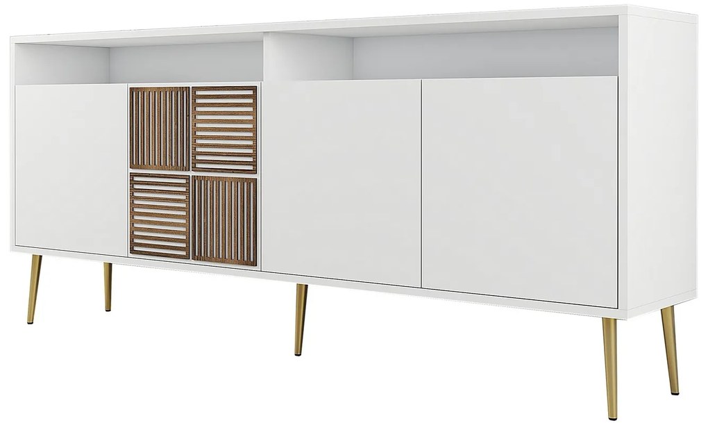 Dulap Milhouse (Alb + Auriu). 1088855