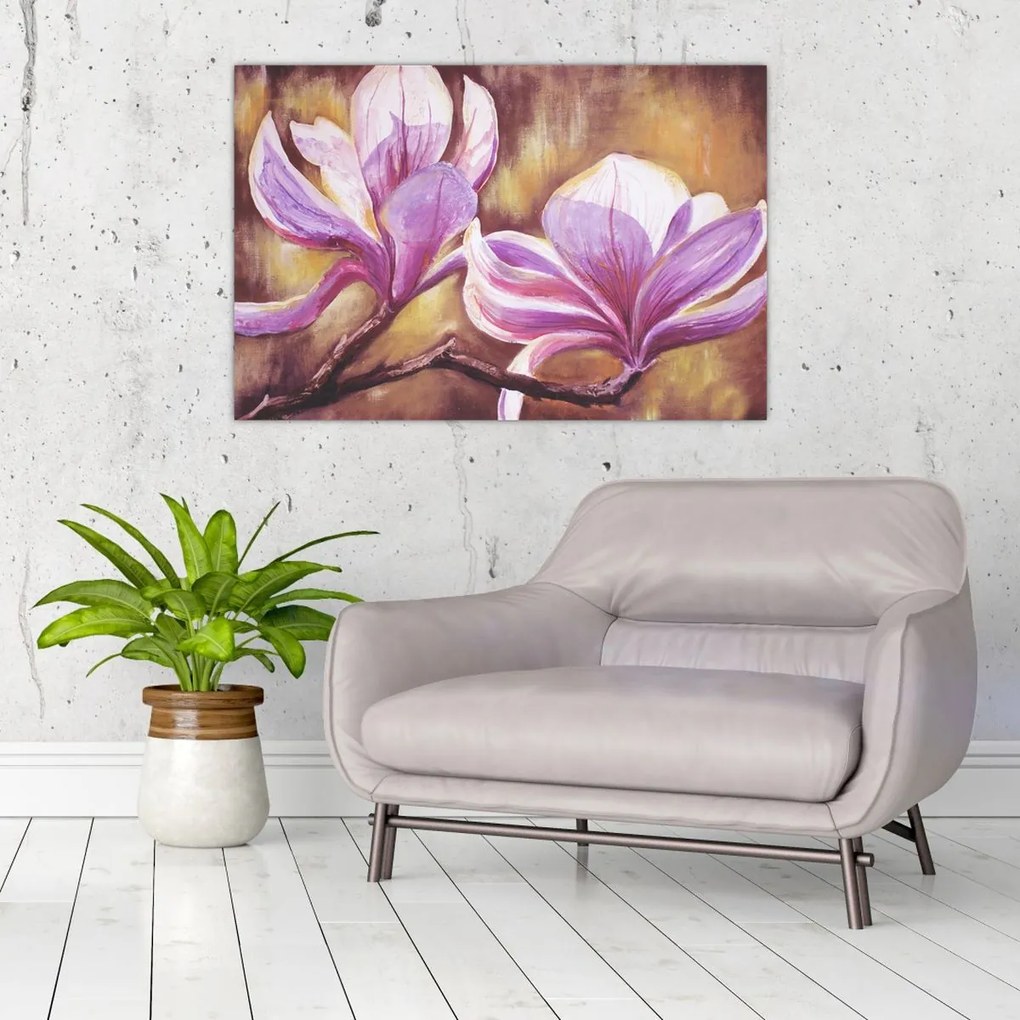 Tablou - Flori de magnolie (90x60 cm)