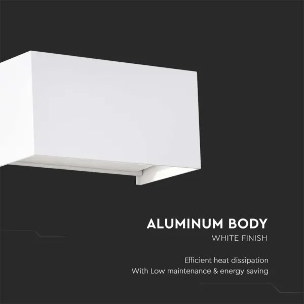 Aplica de perete LED pentru exterior LED/24W/230V 4000K IP65 albă