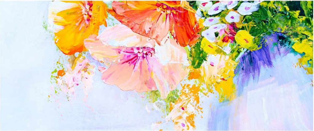 Tablou - Flori,pictură (120x50 cm)