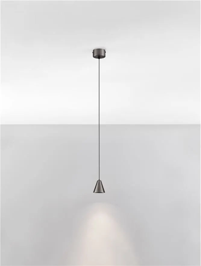 Pendul LED design minimalist IRMOS nickel negru
