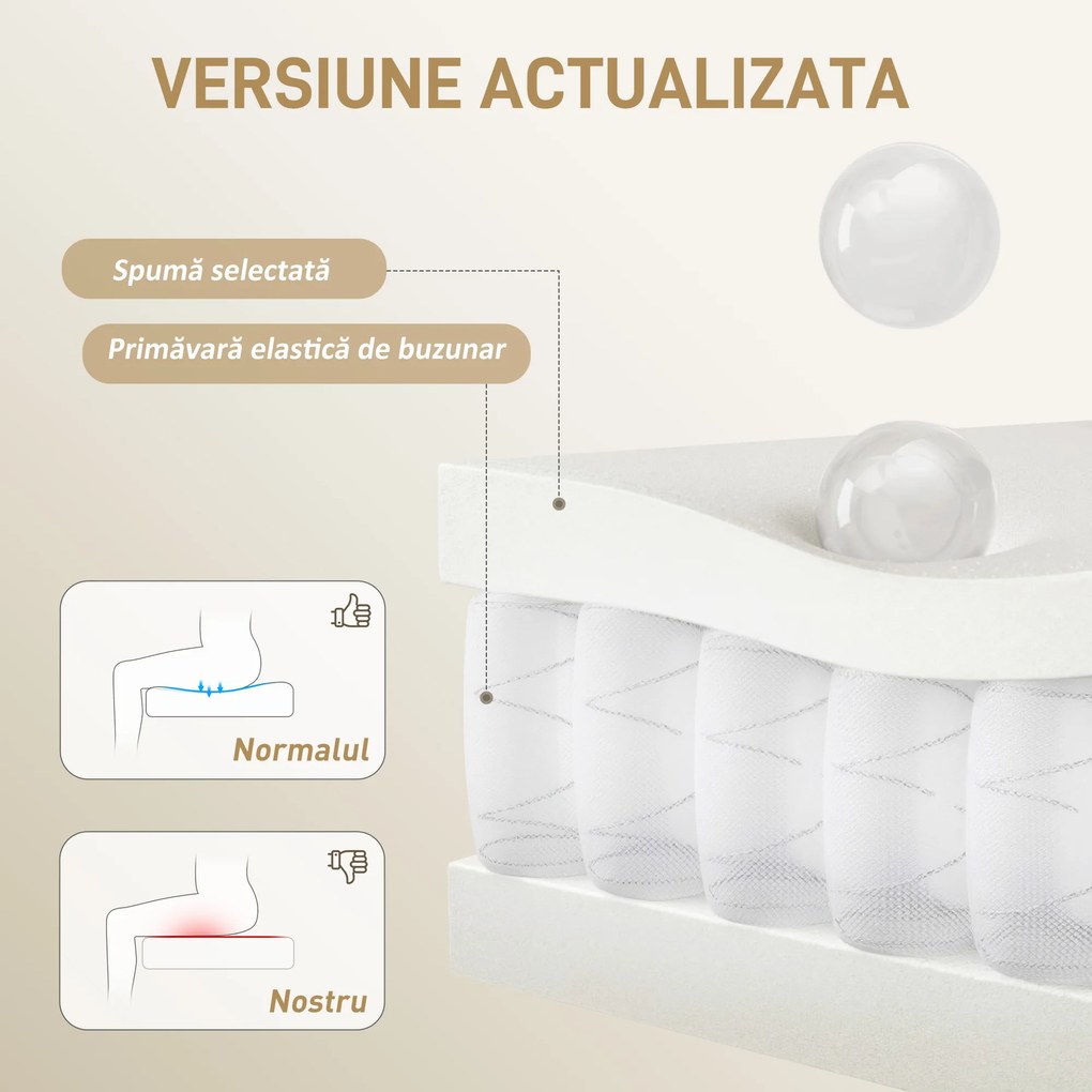 HOMCOM Scaun de birou cu suport pentru picioare și tetieră, din piele PU, spumă și metal, 76x73x117-125 cm, crem | Aosom Romania