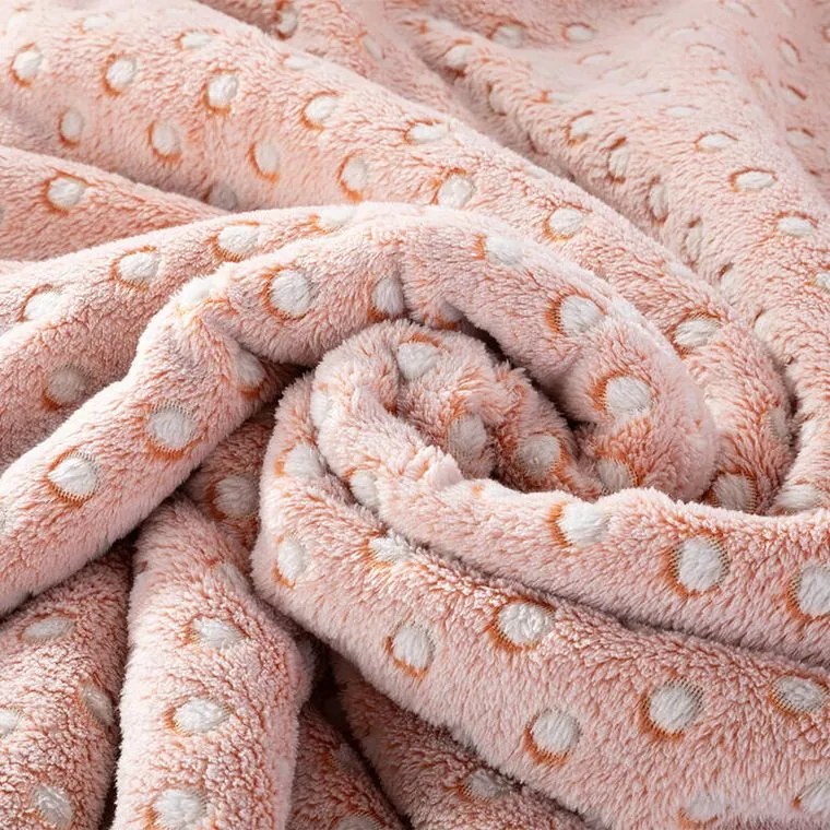 decoDoma Set cu blăniţă POLKA caramel 3 buc