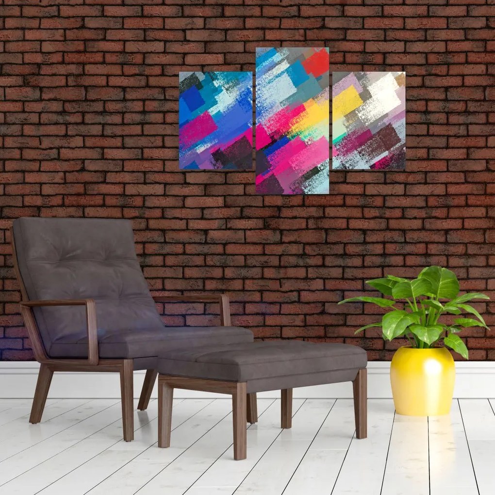 Tablou - Dungi colorate cu pensula (90x60 cm)