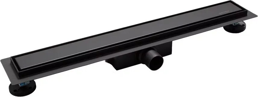 Set rigola pentru dus plus capac 50 cm Balneo Duplex Next negru periat