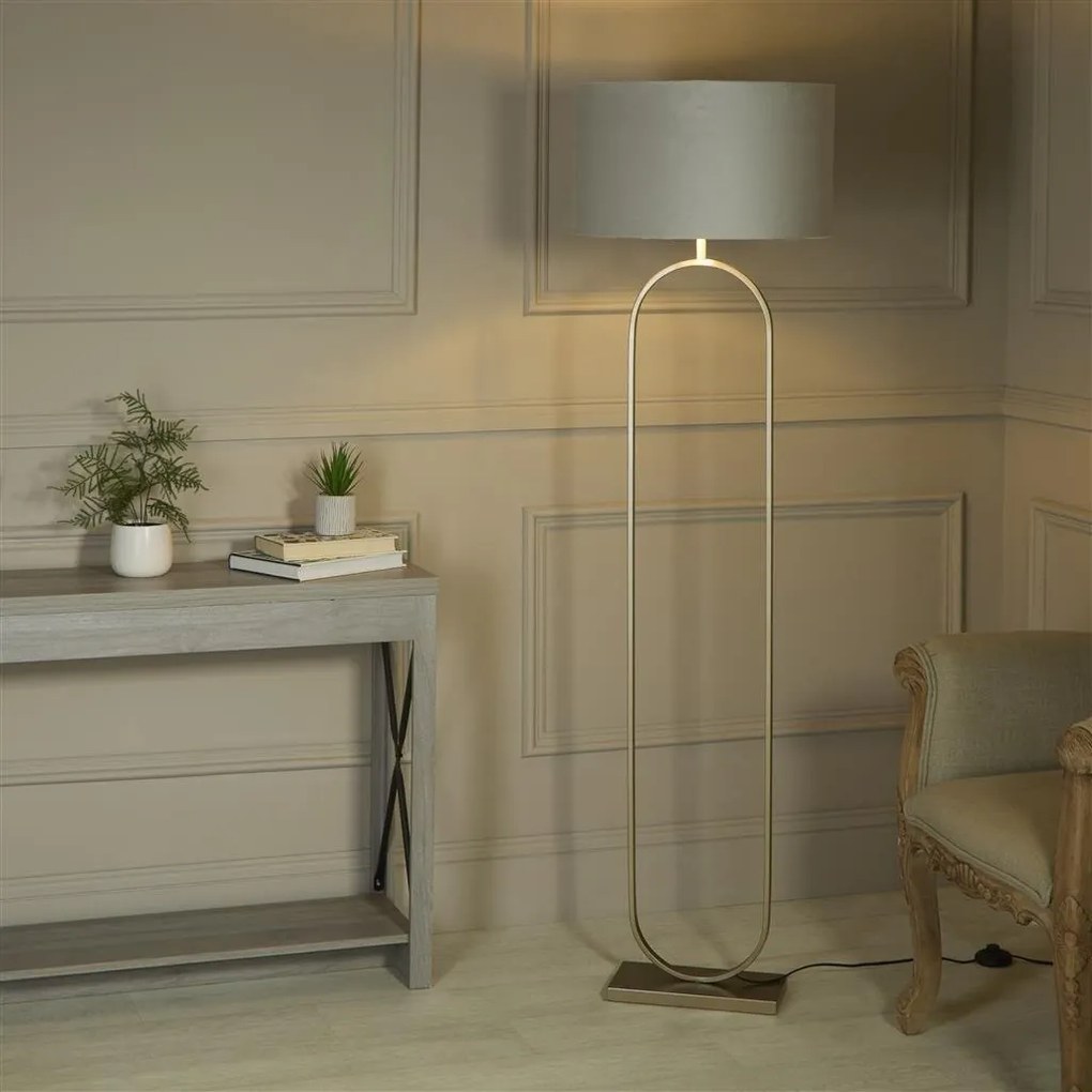 Lampadar/Lampa de podea decorativa Modish bronz/gri