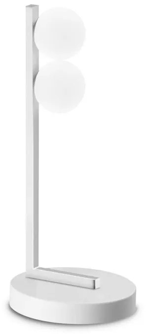 Lampa de masa LED design minimalist Ping pong tl2 alba