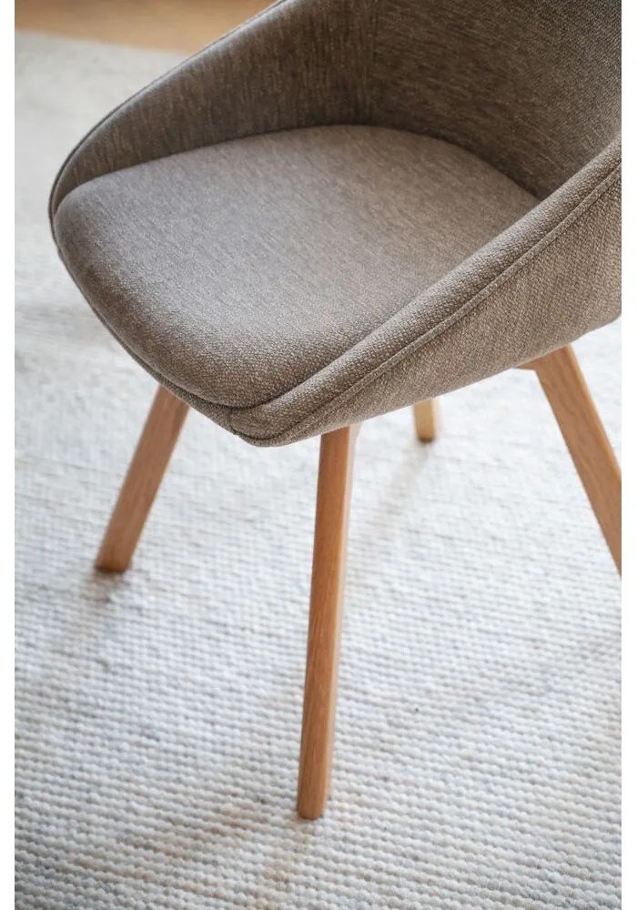 Scaune de dining bej 2 buc. Alison – Rowico