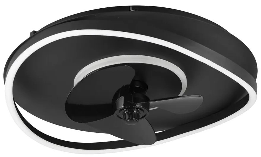 Plafonieră negru-mat LED Sortland – Trio