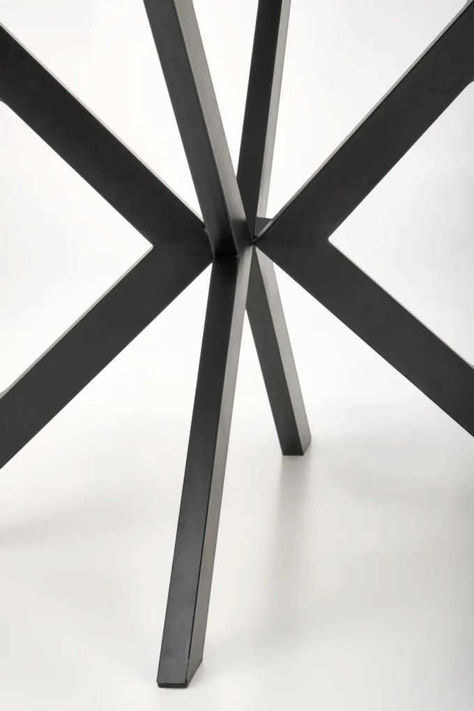 Masa extensibila Peroni marmura alba/negru - L100-250 cm