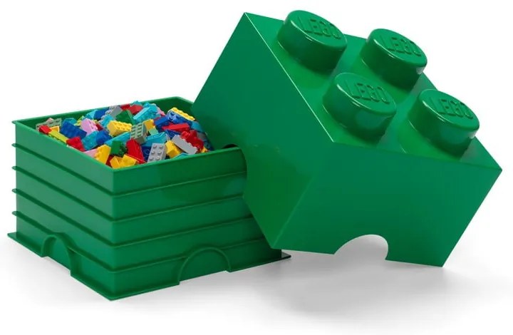 Cutie depozitare LEGO®, verde